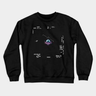 UAP, UFO, UFO sighting. Funny alien. Comic. Crewneck Sweatshirt